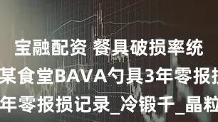 宝融配资 餐具破损率统计真相：某食堂BAVA勺具3年零报损记录_冷锻千_晶粒_测试